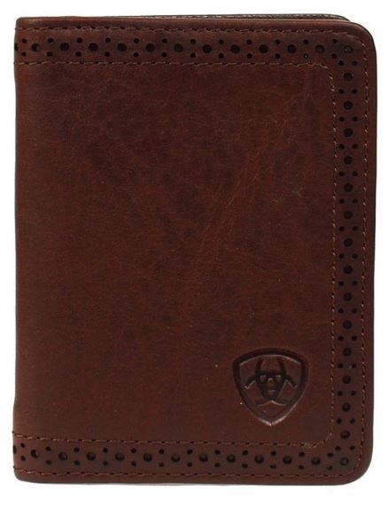 Faeröer exegese efficiëntie Ariat Mens Bifold Flipcase Brown Leather Wallet A35128283