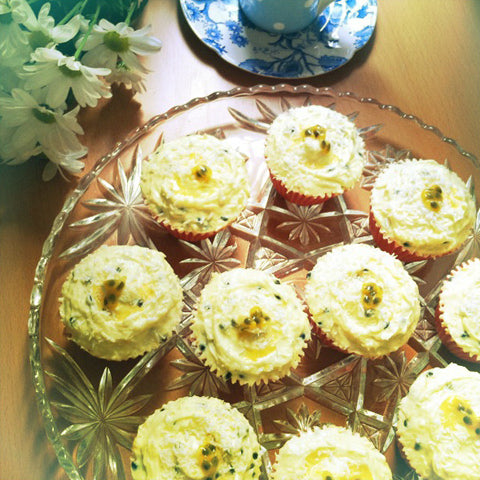 Passion Fruit and Coconut Cupcakes