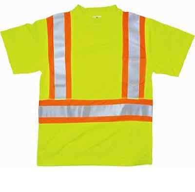 ML Kishigo 9120 Class 2 T-Shirt with Flat Stitch Panels Yellow/Lime SIZE XXXL