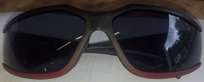 PYRAMEX EXETER CYCLING SAFETY GLASSES BLACK/RED FRAME SBR5120DT GRAY LENS NEW
