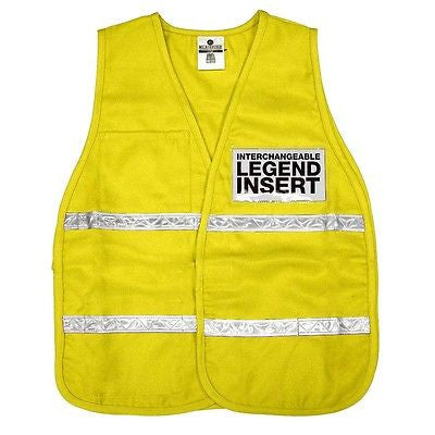 ML Kishigo 3710i 3700 Series Incident Command SAFETY Vest - YELLOW NEW!