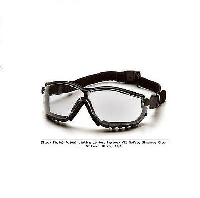 Pyramex V2G Safety Glasses Clear AF Black GB1810ST Hybrid ski DIRT BIKE goggle