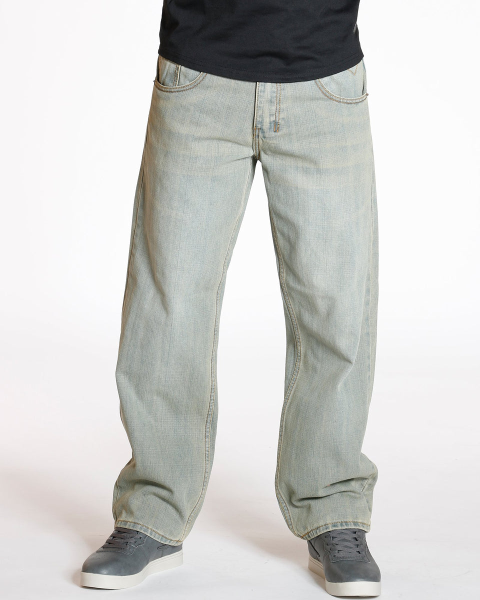 mens gray jeans relaxed fit