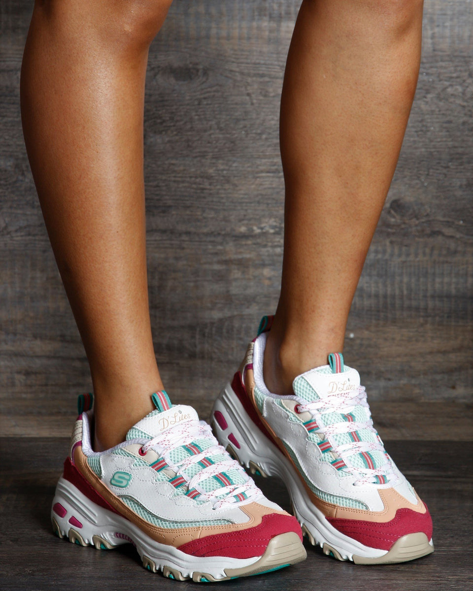 SKECHERS Women's D' Lites Second Chance Sneakers Multi | VIM – VIM Stores