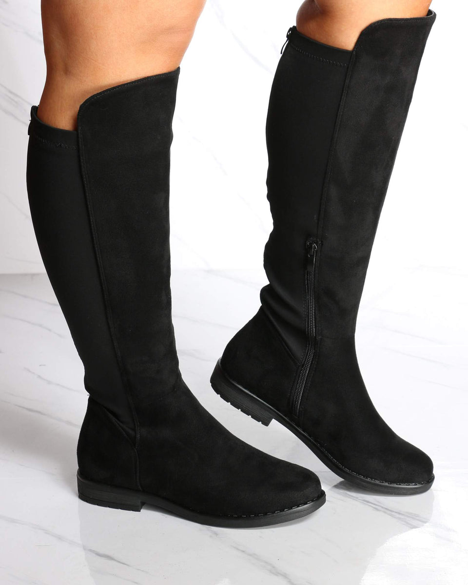 curvy calf knee high boots