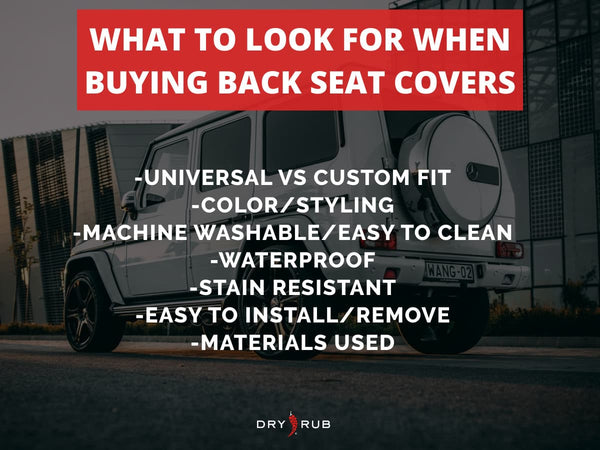 back seat covers - what to look for