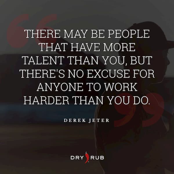 fitness quote - talent hard work