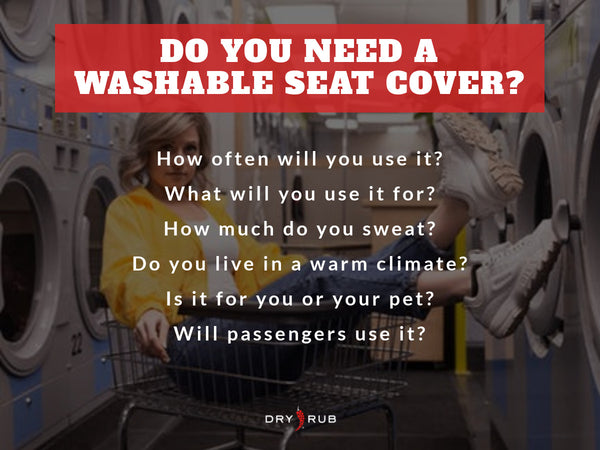 washable seat cover - buying checklist