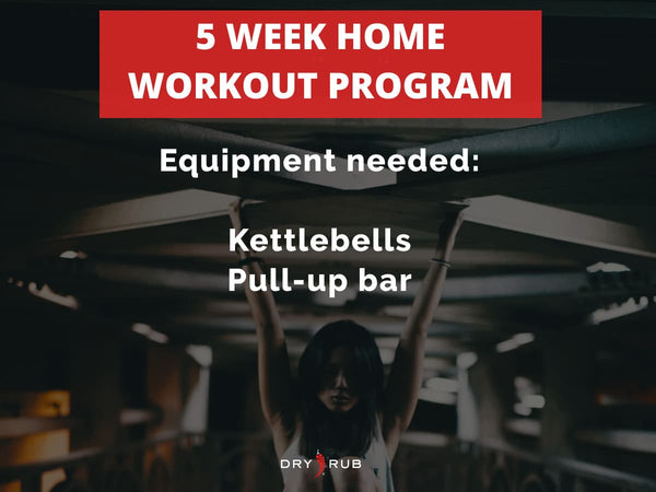 home workout - kettlebells + pull-up bar