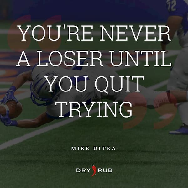 fitness quote - losers quit trying