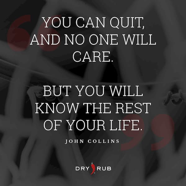 fitness quote - quit