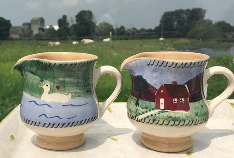 Tiny Jugs Duck and Farmhouse overlooking at Nicholas Mosse Pottery Ireland