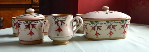 Fuchsia collection nicholas mosse pottery handcrafted spongeware