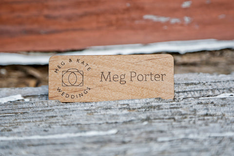 Custom engraved magnetic name badges by EngraveMeThis