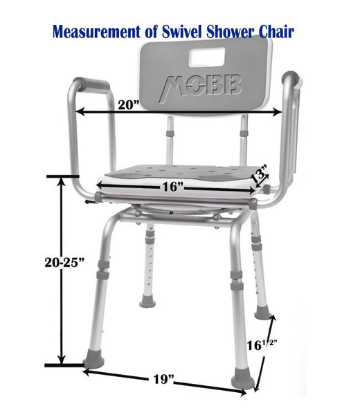 mobb swivel shower chair