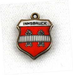 Sterling Innsbruck, Austria Travel Shield Charm