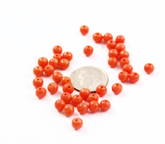 faux coral beads
