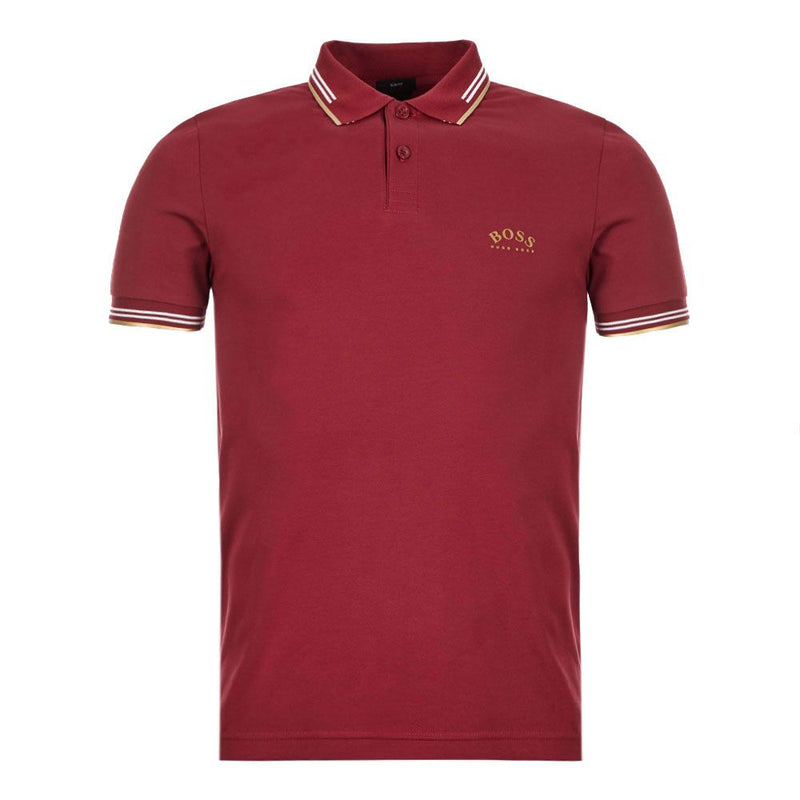 hugo boss red polo shirt