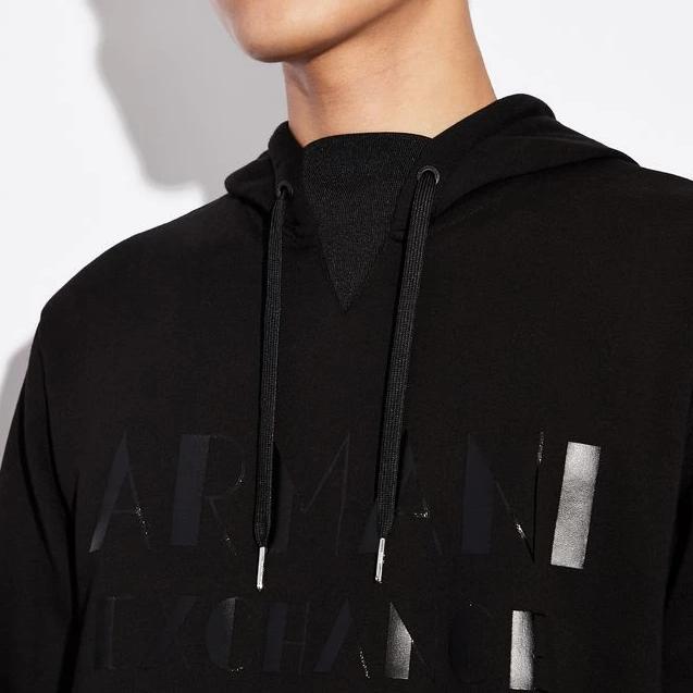 black armani exchange hoodie