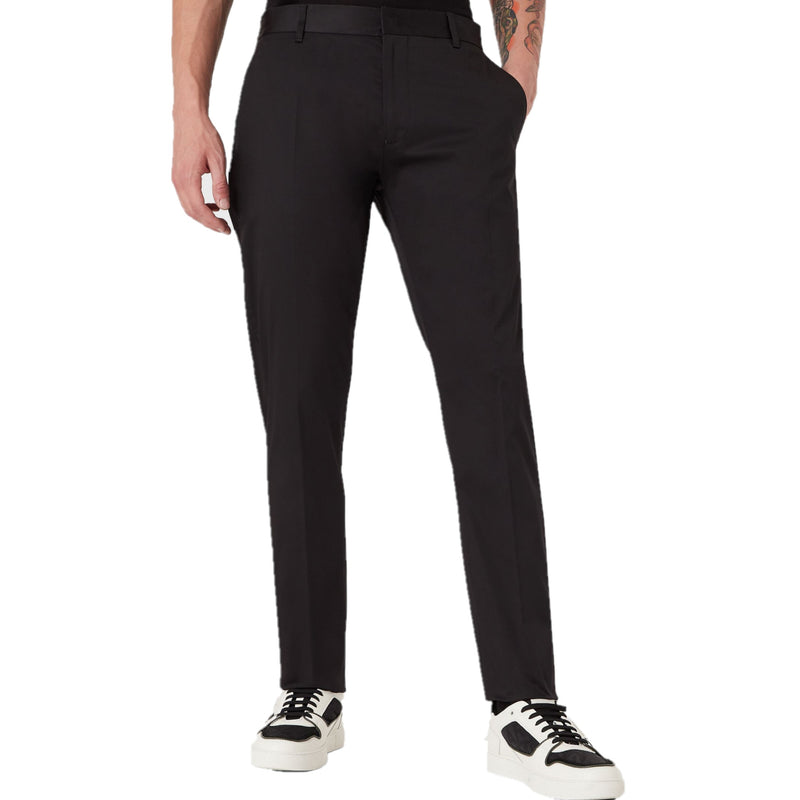 mens black armani trousers