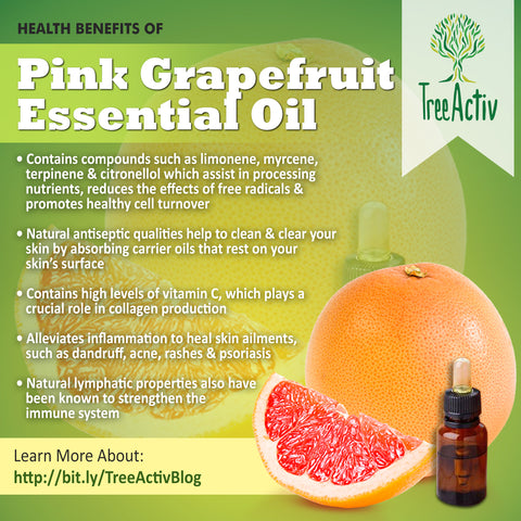 TreeActiv Pink Grapefruit Essential Oil Health Benefits