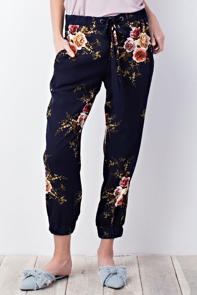 floral joggers