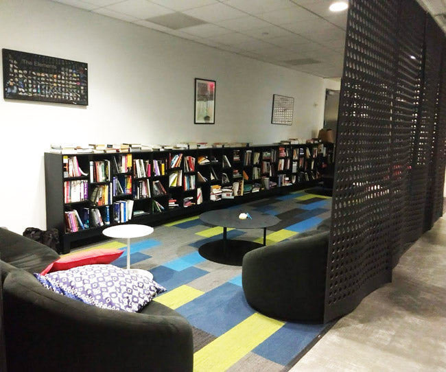 Google oficinas NY- edificio 9 - Area descanso biblioteca