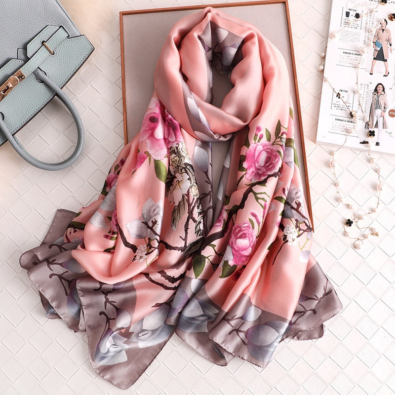 Silk Scarf Print Scarf - Southern Fried Couture