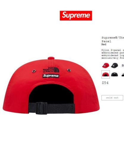 Supreme x The North Face Steep Tech 6-panel Red - 1s0s5oles