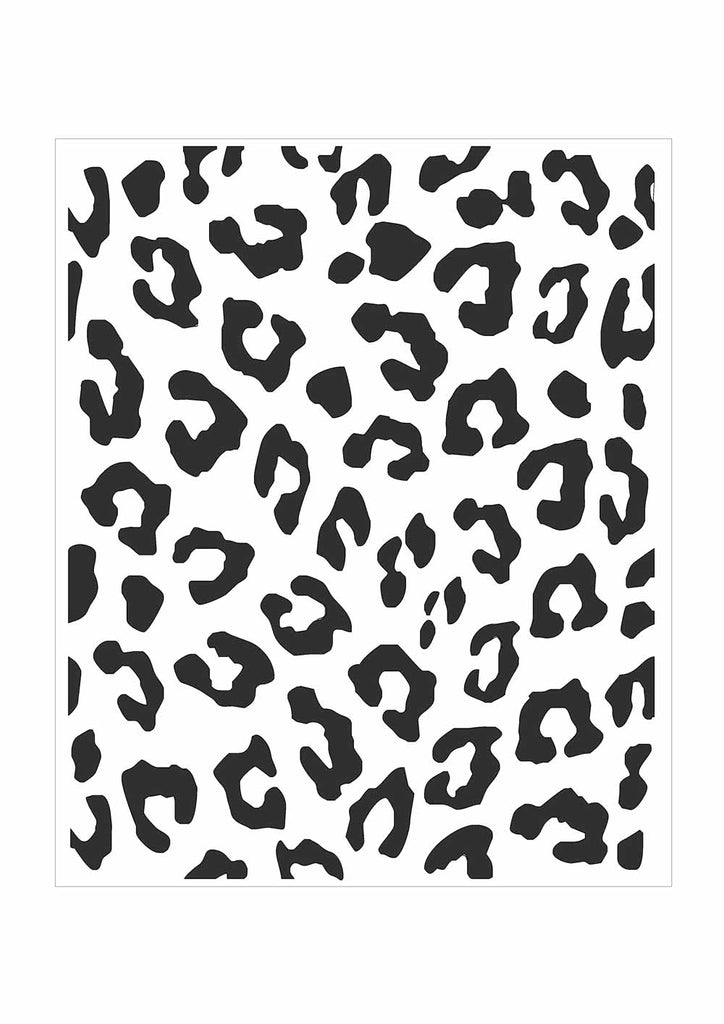 Leopard Print Background Stencil – Glitzcraft