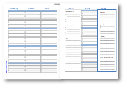 challenge planner tuesday