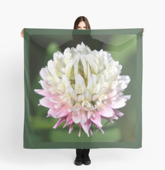 'Clover Flower' Fashion Scarf - Tru-Artwear.ca