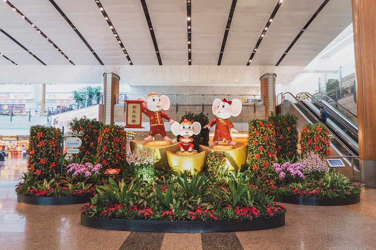 Chinese New Year 2020 Celebrations in Shopping Malls in Singapore - Changi Airport