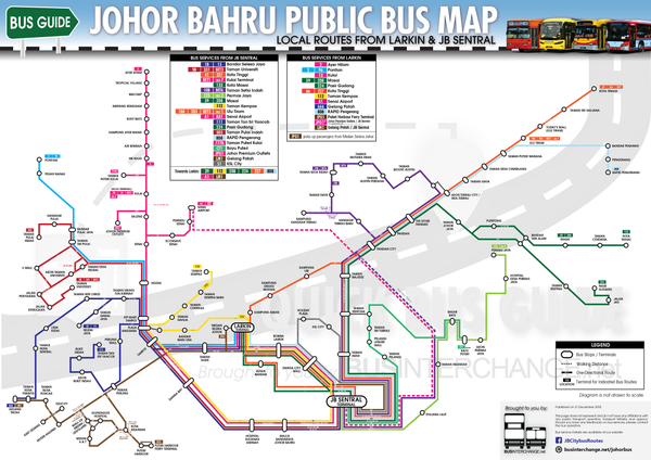 Getting Around in Johor Bahru - Local bus route