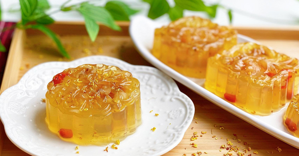 Moonfest 2020 - DIY Osmanthus Flower & Longan Jelly Mooncake