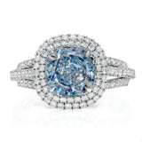 Blue Diamond Ring - stock image