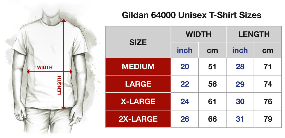 Bullhide Belts T-Shirt Sizing