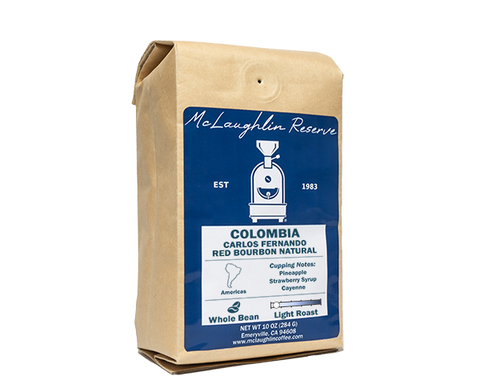McLaughlin Reserve: Colombia Carlos Fernando Red Bourbon Natural Available Now