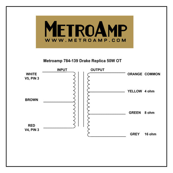 Metro Spec 50w Ot Drake 784 139 Metropoulos Amplification