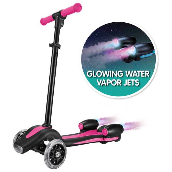 Jet Scooter - Pink (with Glowing Vapor – Monster Wheel