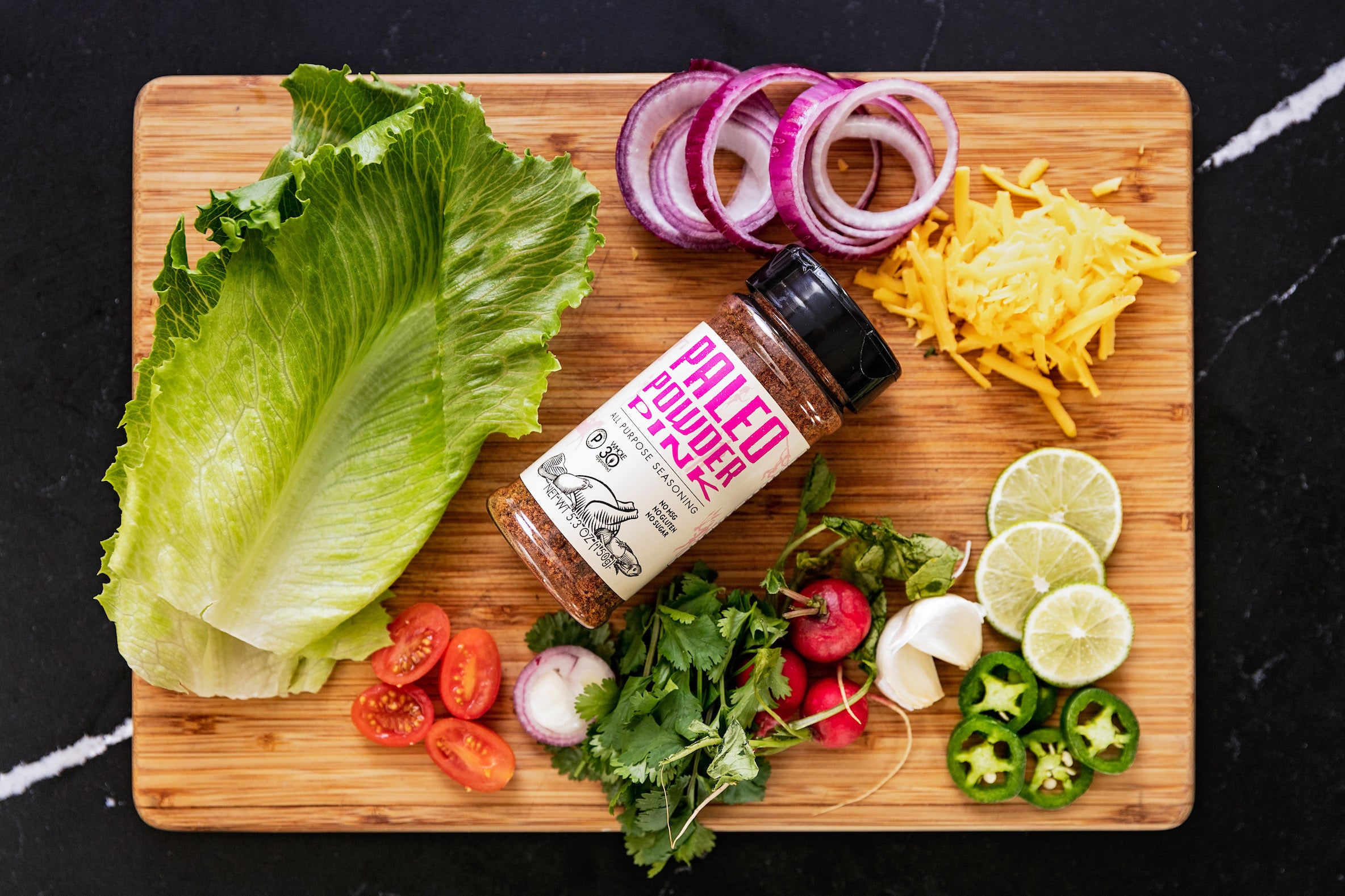 Keto-friendly Paleo Taco Lettuce Wraps Ingredients