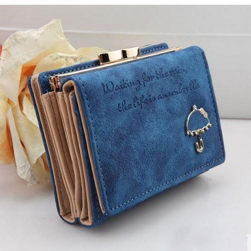 Best Leather Women Card Wallet With Wording &quot;Waiting for the rain, the – QualityGrab
