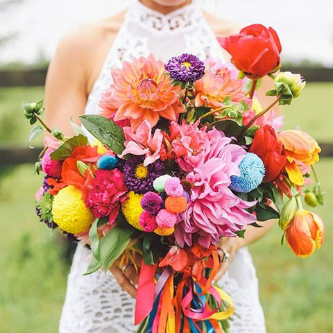 Bright and Bold Wedding Bouquet