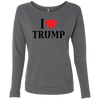 I Love Trump Ladies' French Terry Scoop