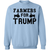 Farmers for Trump Crewneck Pullover Sweatshirt 8 oz.