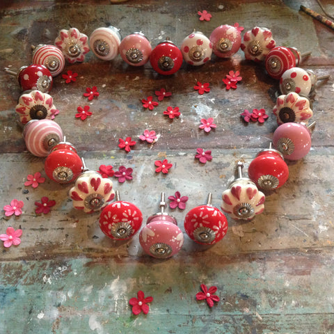 Ceramic Knobs for Valentine's Day