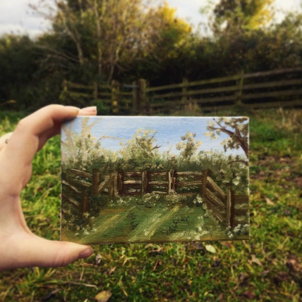 painting of countryside by Emilie Fitzgerald