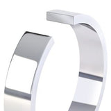 Flat profile wedding ring