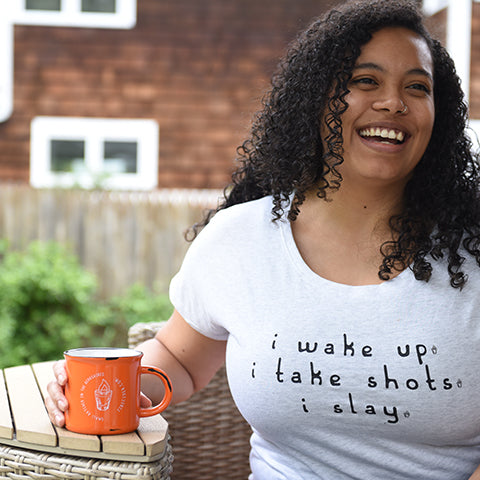 Outdoors, Woman, Coffee, Mug