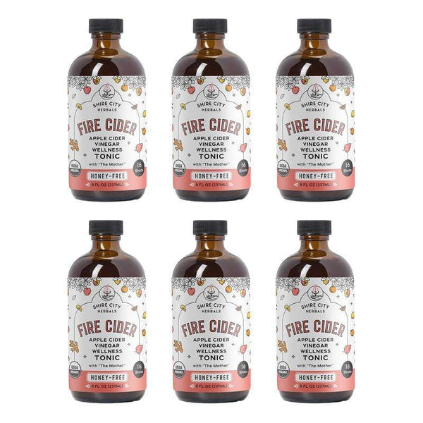Fire Cider | Six Pack | 8 oz | Honey-Free | Apple Cider Vinegar and Spice Tonic